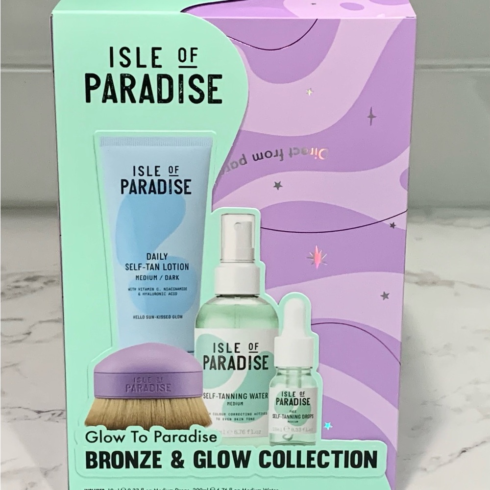 Isle of Paradise Medium self tan 4-piece set